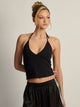 HARLOW TORI HALTER TOP - BLACK HARLOW - Boathouse USA