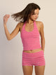 HARLOW MELANI HALTER TOP - PINK HARLOW - Boathouse USA