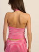HARLOW MELANI HALTER TOP - PINK HARLOW - Boathouse USA
