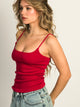 HARLOW HARLOW ESSENTIAL DUO TANK TOP - PORT RED HARLOW - Boathouse USA