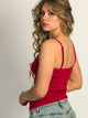 HARLOW HARLOW ESSENTIAL DUO TANK TOP - PORT RED HARLOW - Boathouse USA