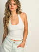 HARLOW DANI MELANGE HALTER TOP - CLOUD HARLOW - Boathouse USA