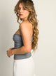 HARLOW NINA TUBE TOP - DENIM BLUE HARLOW - Boathouse USA
