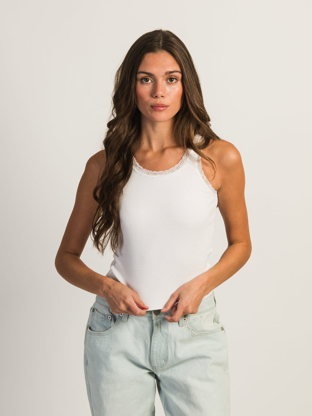 HARLOW KYLIE TANK - WHITE
