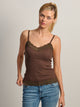 HARLOW LUNA LACE TANK - BROWN HARLOW - Boathouse USA
