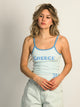 HARLOW LOGAN PRINT TANK - BLUE HARLOW - Boathouse USA