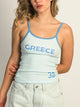 HARLOW LOGAN PRINT TANK - BLUE HARLOW - Boathouse USA