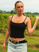 HARLOW GIA TANK TOP - BLACK HARLOW - Boathouse USA