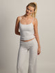 HARLOW GIA MELANGE TANK TOP - CLOUD