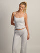HARLOW GIA MELANGE TANK TOP - CLOUD HARLOW - Boathouse USA