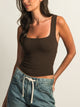 HARLOW ESSENTIAL LUXE TANK TOP - CHOCOLATE HARLOW - Boathouse USA