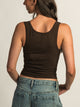 HARLOW ESSENTIAL LUXE TANK TOP - CHOCOLATE HARLOW - Boathouse USA