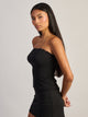 HARLOW VEGAS TUBE TOP TANK - BLACK