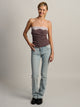 HARLOW VEGAS TUBE TOP - BROWN/PINK HARLOW - Boathouse USA