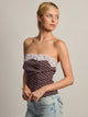 HARLOW VEGAS TUBE TOP - BROWN/PINK HARLOW - Boathouse USA