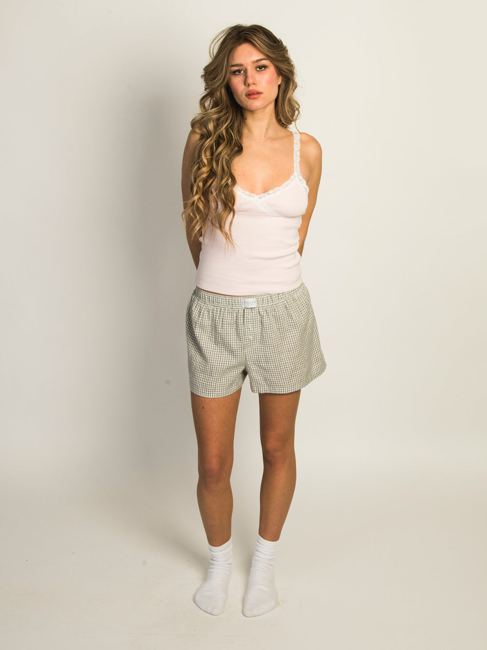 HARLOW LENI TANK TOP - BABY PINK