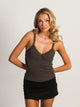 HARLOW LENI TANK - CHARCOAL HARLOW - Boathouse USA