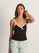 HARLOW LENI TANK - CHOCOLATE HARLOW - Boathouse USA