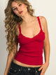 HARLOW LENI TANK TOP - PORT RED HARLOW - Boathouse USA