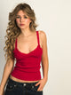 HARLOW LENI TANK TOP - PORT RED HARLOW - Boathouse USA