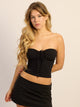 HARLOW LIA TOP - BLACK HARLOW - Boathouse USA