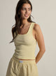 HARLOW ESSENTIAL SQUARENECK TANK - YELLOW HARLOW - Boathouse USA