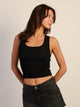 HARLOW ESSENTIAL SQUARENECK TANK - BLACK HARLOW - Boathouse USA