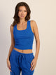 HARLOW ESSENTIAL SQUARENECK TANK - COBALT HARLOW - Boathouse USA