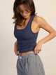 HARLOW ESSENTIAL SQUARENECK TANK - INDIGO HARLOW - Boathouse USA