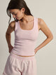 HARLOW ESSENTIAL SQUARENECK TANK - PINK HARLOW - Boathouse USA
