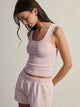 HARLOW ESSENTIAL SQUARENECK TANK - PINK HARLOW - Boathouse USA