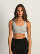 HARLOW RACERBACK MELANGE BRALETTE - HEATHER GREY HARLOW - Boathouse USA