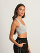 HARLOW RACERBACK MELANGE BRALETTE - HEATHER GREY HARLOW - Boathouse USA