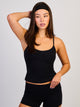 HARLOW SCULPT SWEETHEART TANK TOP - BLACK HARLOW - Boathouse USA