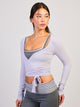 HARLOW SCULPT WRAP TOP - LILAC HARLOW - Boathouse USA