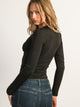 HARLOW EVELYN LACE LONGSLEEVE - BLACK