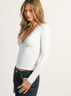 HARLOW PARTY EVELYN LACE LONGSLEEVE - WHITE HARLOW - Boathouse USA