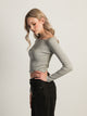 HARLOW LENNON MELANGE LONG SLEEVE - HEATHER GREY HARLOW - Boathouse USA