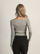 HARLOW LENNON MELANGE LONG SLEEVE - HEATHER GREY HARLOW - Boathouse USA
