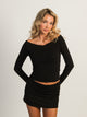 HARLOW CHLOE LONGSLEEVE - BLACK HARLOW - Boathouse USA