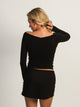 HARLOW CHLOE LONGSLEEVE - BLACK HARLOW - Boathouse USA