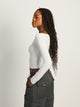 HARLOW CHLOE MELANGE LONG SLEEVE - CLOUD HARLOW - Boathouse USA