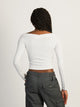 HARLOW CHLOE MELANGE LONG SLEEVE - CLOUD HARLOW - Boathouse USA
