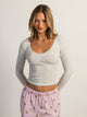 HARLOW LILAH LONGSLEEVE - MELANGE