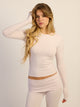 HARLOW GIA LONGSLEEVE - BABY PINK HARLOW - Boathouse USA