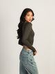 HARLOW TORI VNECK LONG SLEEVE - CHARCOAL HARLOW - Boathouse USA