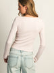 HARLOW DAPHNE LONG SLEEVE HENLEY - PINK HARLOW - Boathouse USA