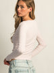 HARLOW DAPHNE LONG SLEEVE HENLEY - PINK HARLOW - Boathouse USA