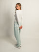 HARLOW DAPHNE LONG SLEEVE HENLEY MELANGE - CLOUD HARLOW - Boathouse USA