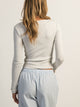 HARLOW ESSENTIAL LONG SLEEVE SCOOPNECK - CLOUD HARLOW - Boathouse USA